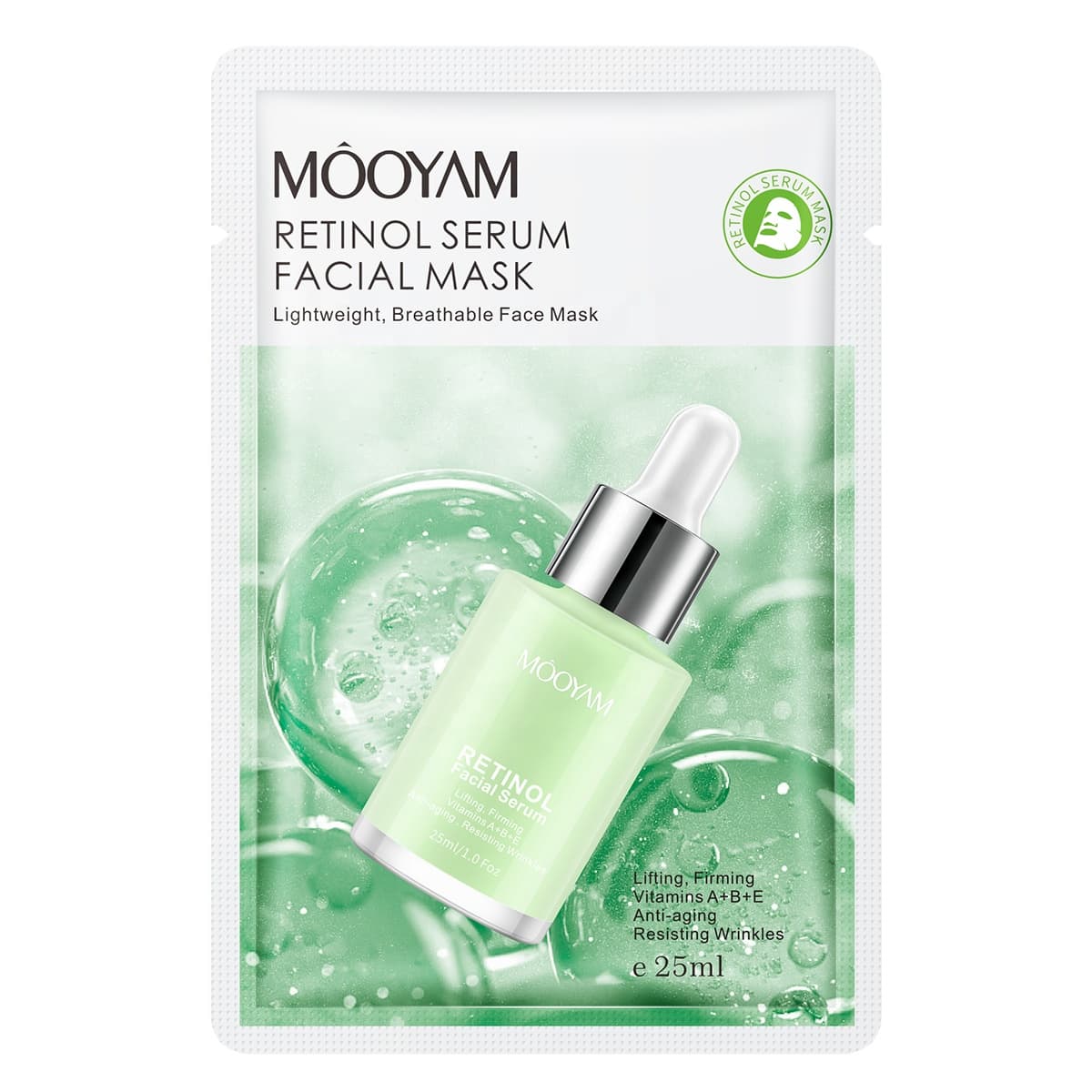 Mooyam Retinol Serum Facial Mask , Anti-Aging, Hydrating & Acne Control Face Mask
