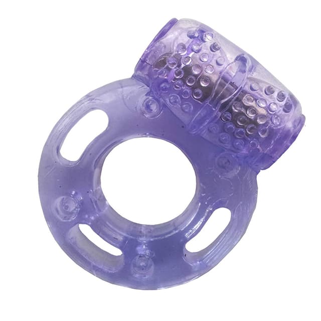 Silicone Rubber Male Strong Vibration Delay Ejaculation Cock Ring For Men