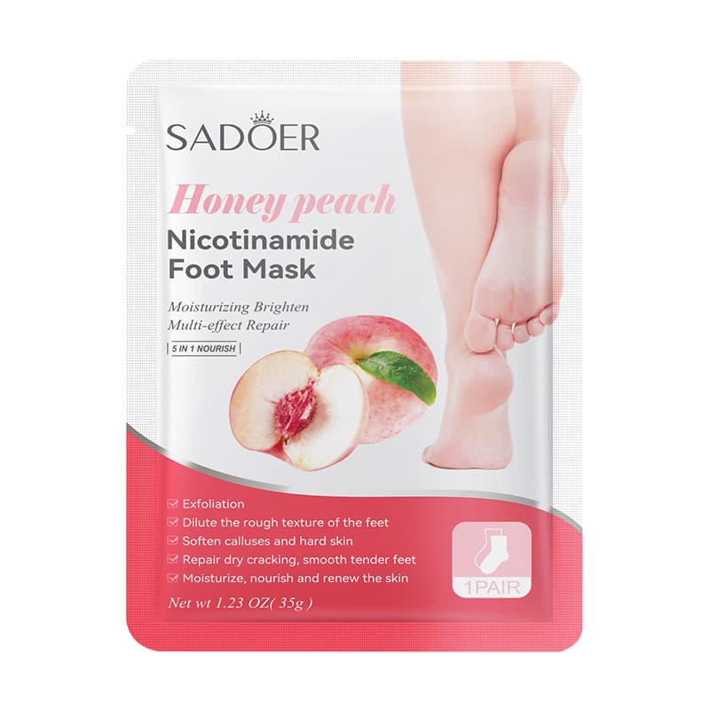 SADOER Honey Peach Nicotinamide Foot Mask