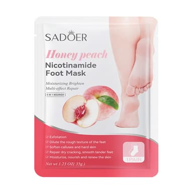 SADOER Honey Peach Nicotinamide Foot Mask 1