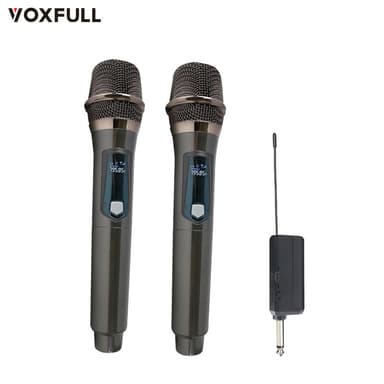 Universal Wireless Noise Cancelling VHF Home Karaoke & Outdoor Singing Audio Microphone 1