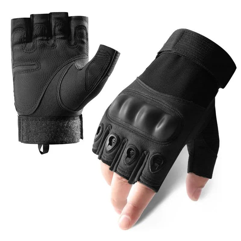 Men's Outdoor Cycling Tactical Gloves For Sports (Black)
