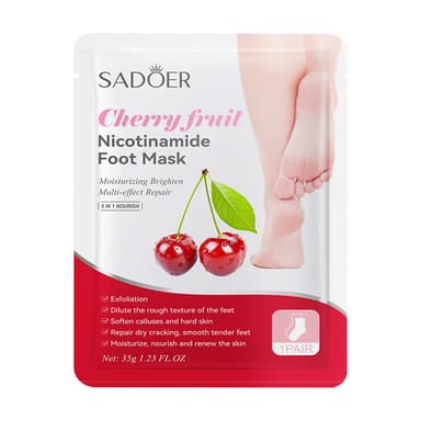 SADOER Cherry Fruit Nicotinamide Foot Mask 1