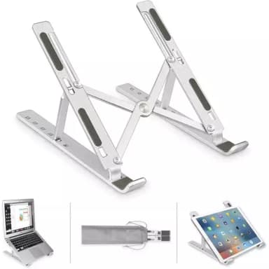 Foldable Laptop Stand Aluminium Alloy Adjustable 1