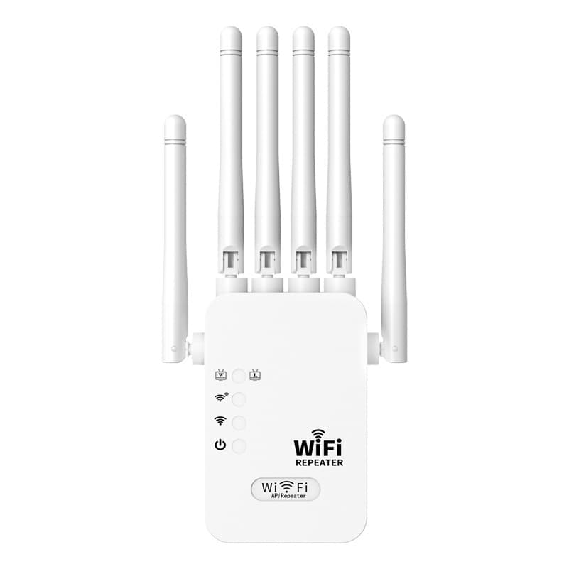 1200Mbps Six Antenna WiFi Repeater Signal Amplifier 1200M Signal Booster For Home Use With Wall Penetrating Capability
