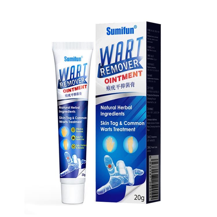 Sumifun Warts Remover Antibacterial Ointment Wart Treatment Cream Skin Tag Remover Herbal Extract Corn Plaster Warts Ointment 20g