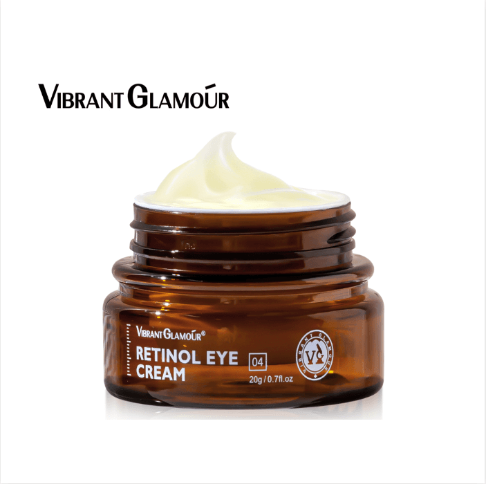 Vibrant Glamour Retinol Eye Cream For Dark Circles, Puffiness, Fine Lines & Wrinkles – Advanced Anti-Aging, Firming and Hydrating Under Eye Treatment 20g