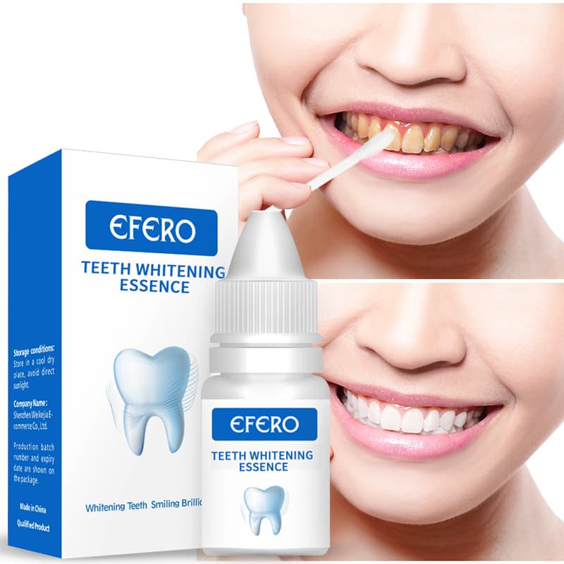 EFERO Teeth Whitening Essence Powder Oral Clean Serum Removes Plaque Stains Brightify Tooth Freshen Breath Bleaching Toothpaste
