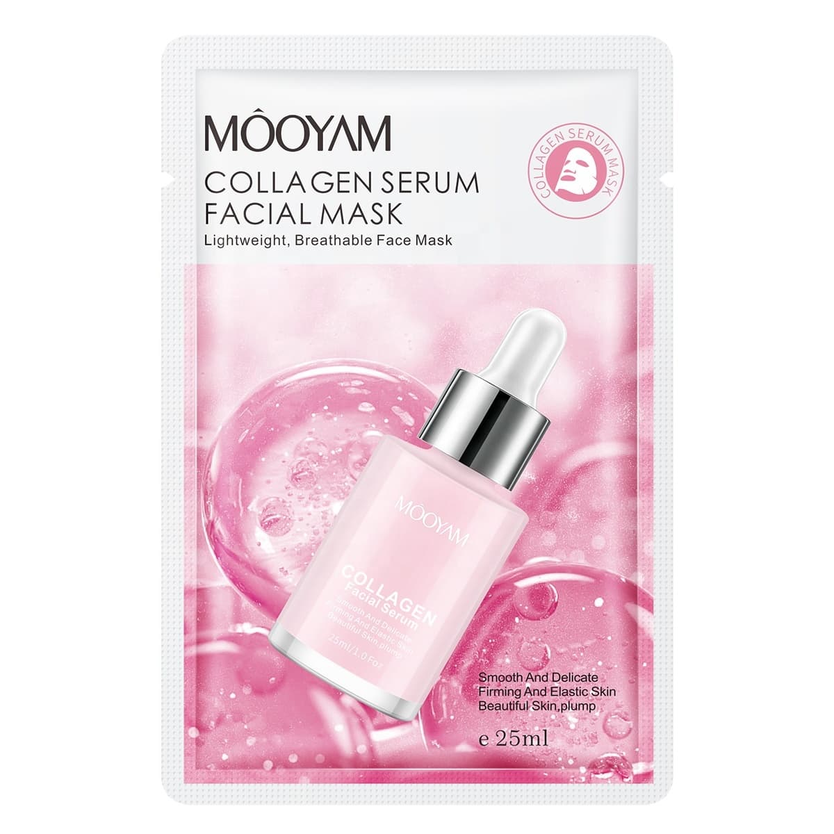Mooyam Collagen Face Mask Sheet – Overnight Hydrating, Anti-Aging Serum Mask for Nourished, Moisturized Skin