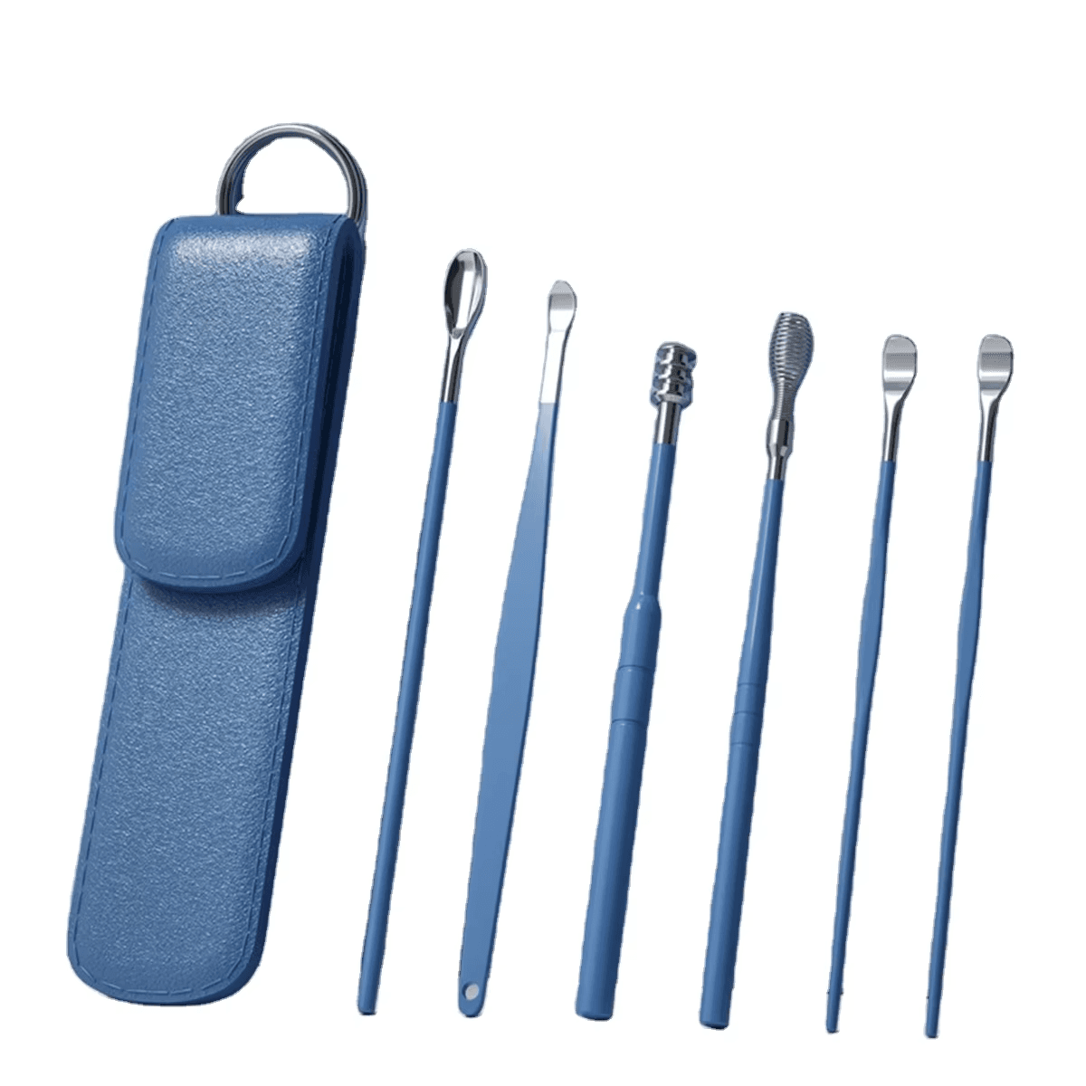 Portable Ear Wax Removal Kit with Leather Case 6pcs
