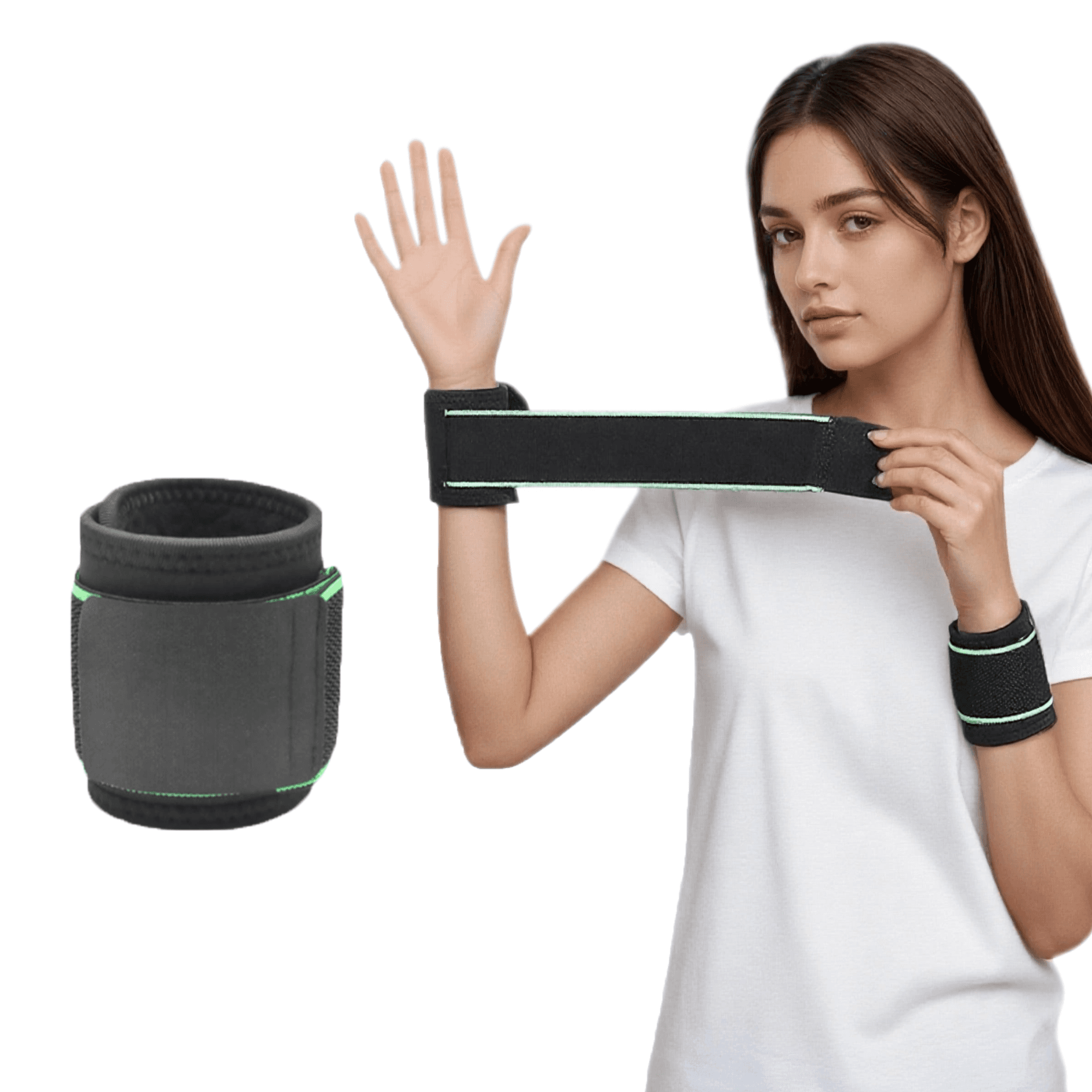 Fitness Wrist Support Brace Polyester Lightweight Wrist Strap for Weightlifting Sports