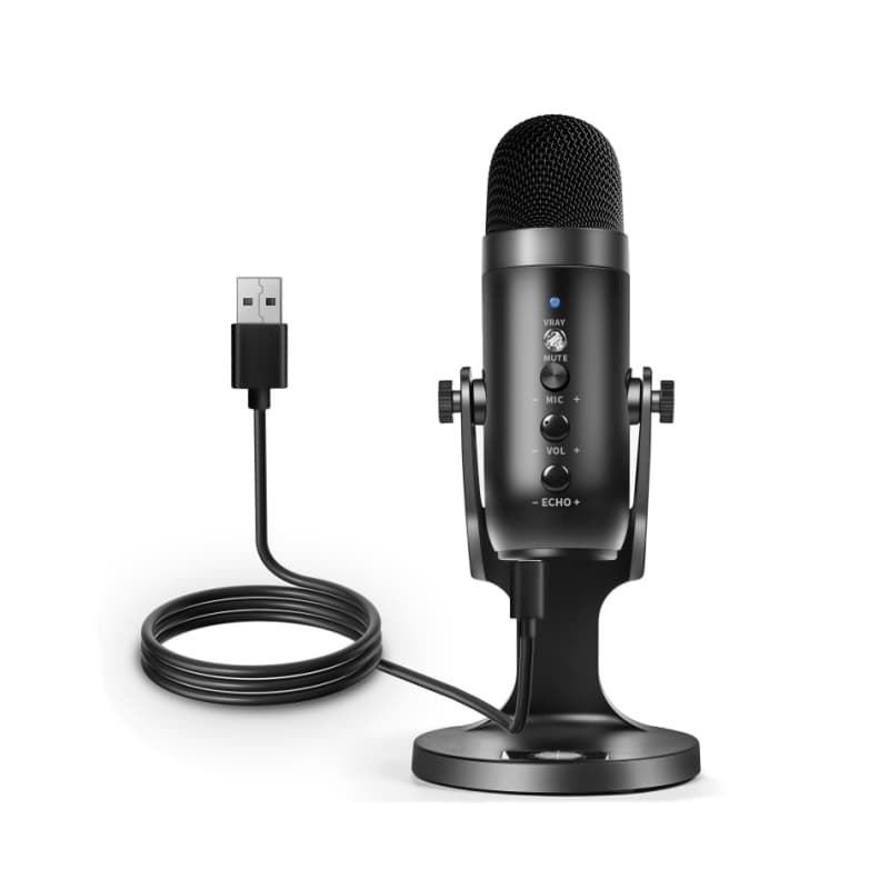 USB Condenser Microphone For Computer USB PC Microphone Mic Stand POP Filter to Gaming Streaming Podcasting Recording
