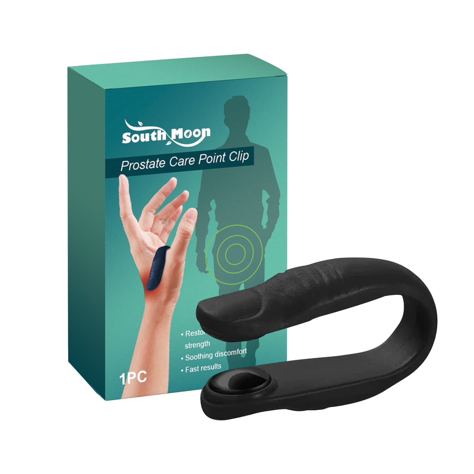 South Moon Prostate Care Point Clip - Migraine Pressure Point Clip, Acuplus Acupressure Hand Clip, L14 Acupressure Point Clips, Promotes Blood Circulation and Relieves Prostate Discomfort.