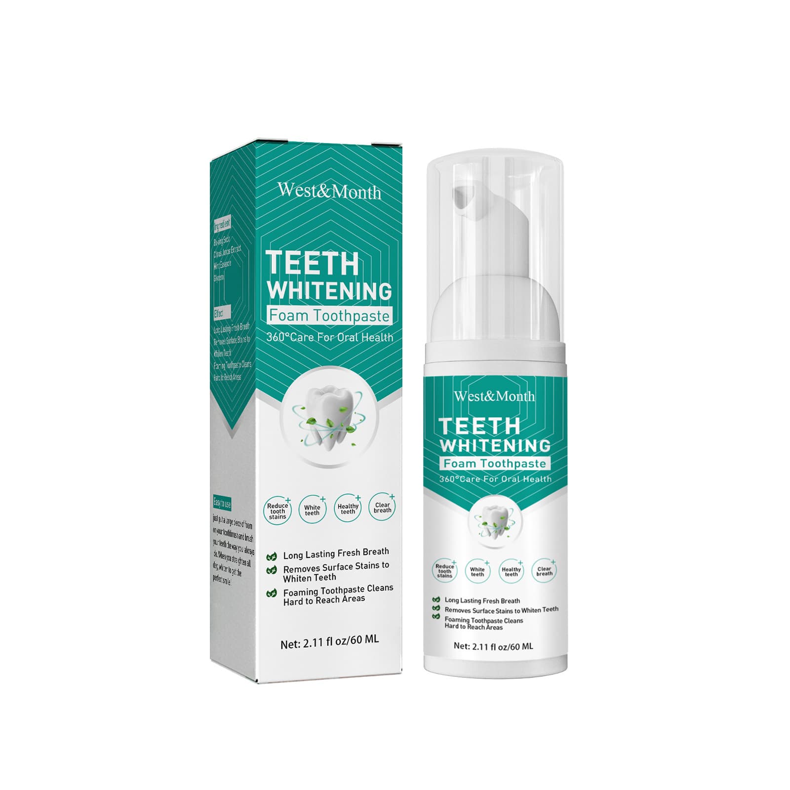 West&Month Ultra Teeth Whitening Mousse 60ml