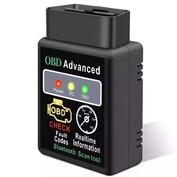 OBD Advanced Bluetooth OBD2 Diagnostic Scanner – Wireless ELM327 Vehicle Code Reader & Engine Check Tool with Real-Time Data Monitoring, Fault Code Reading/Clearing, Performance Analysis, Compatible with Most OBD-II Cars, SUVs & Light Trucks