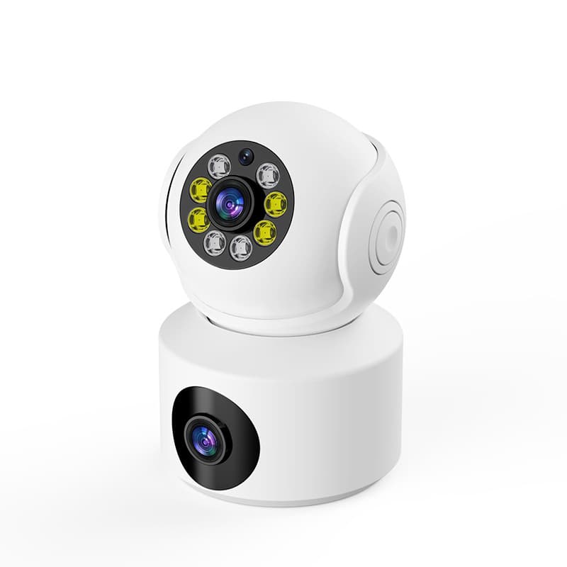 4MP PTZ WiFi Camera Dual Lens with Dual Screen Human Detection Night Vision Outdoor Surveillance Camera Two-way Audio