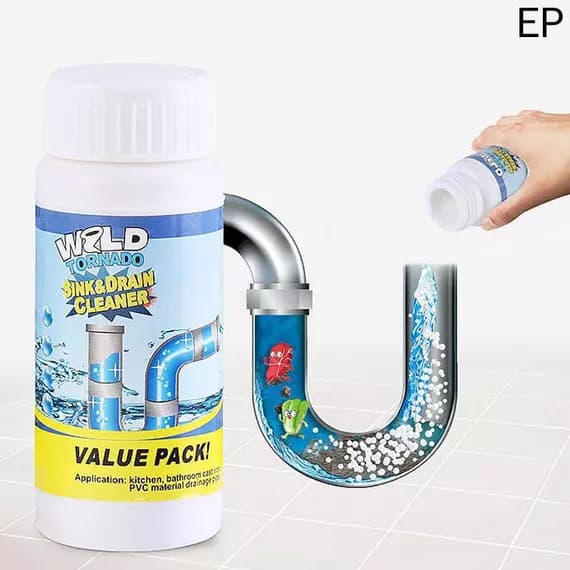 Wild Tornado Pipe Dredge Deodorant, Powerful Sink and Drain Cleaner
