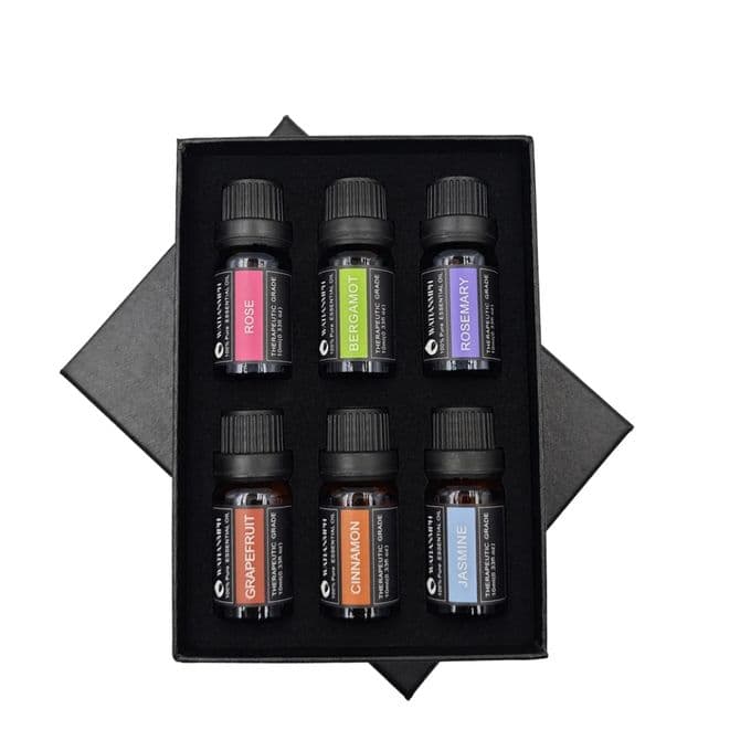 Mixed Flavors Aromatherapy Fragrance 6 In 1 Essential Oil Scent For Diffusers Humidifier For You Rooms, Cars And Office (6*10ml)