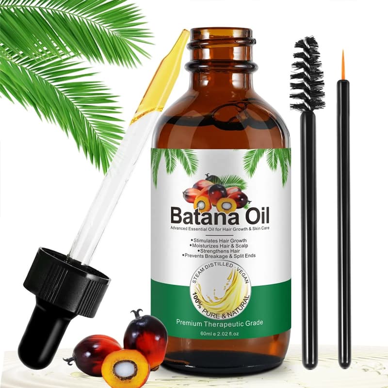 Batana Oil for Hair Growth,100% Pure and Natural Batana Oil Organic Enhances Hair & Skin Radiance Nourishment of Women and Men 60ml