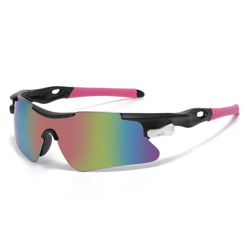 Sports Tactical Goggles Windproof Anti-UV400 Outdoor Cycling Sunglasses (Pink)
