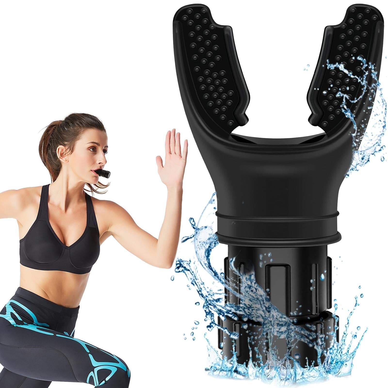 Adjustable Resistance Lung Breathing Mouthpiece Respiratory Training Equipment