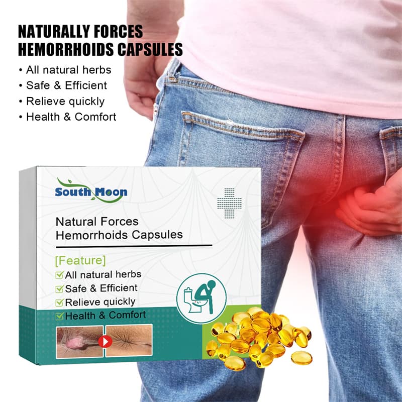 South Moon Herbal Strength Natural Hemorrhoid Capsules 7pcs