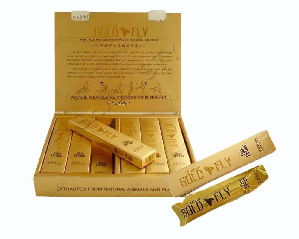 Spanish Gold Fly Female Desire Enhancement Essence Drops – Advanced Natural Herbal Intimacy Support Formula for Enhanced Mood, Sensitivity, Confidence & Romantic Wellness (12 Bottles Pack)