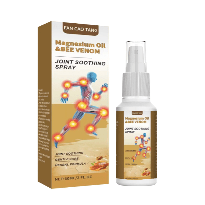 Fan Cao Tang Magnesium Oil & Bee Venom Joint Soothing Spray – Natural Herbal Muscle & Joint Comfort Spray (60ml)