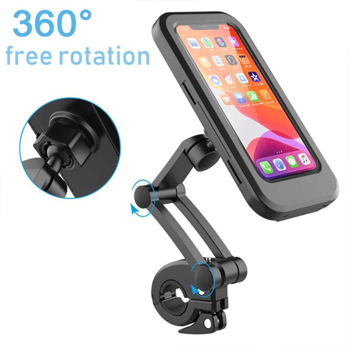 360° Rotating Motorcycle & Bicycle Adjustable Phone Holder Mount