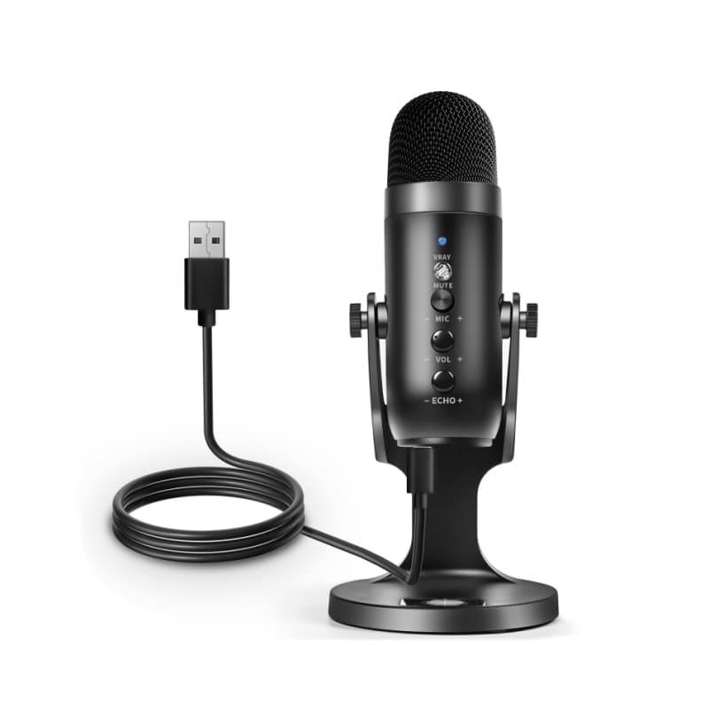 USB Condenser Microphone For Computer USB PC Microphone Mic Stand POP Filter to Gaming Streaming Podcasting Recording