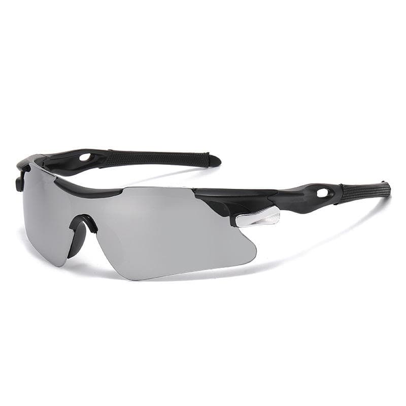 Sports Tactical Goggles Windproof Anti-UV400 Outdoor Cycling Sun Glasses (Black)