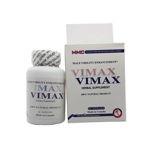 MMC VIMAX Male Virility Enhancement Herbal Supplement – Advanced Natural Men's Performance, Vitality, Stamina, Confidence & Wellness Support Formula (60 Capsules)