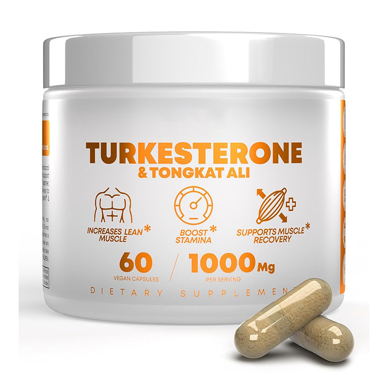 TURKESTERONE Tongkat Ali Herbal Supplements 60 Capsules Adult Use Hair Growth Improved Bone Density