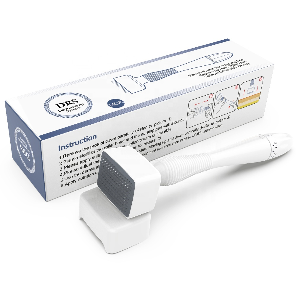 Adjustable Length Derma Roller Stamp - Microneedle Therapy Tool for Skin Care, Ideal for Targeted Treatment
