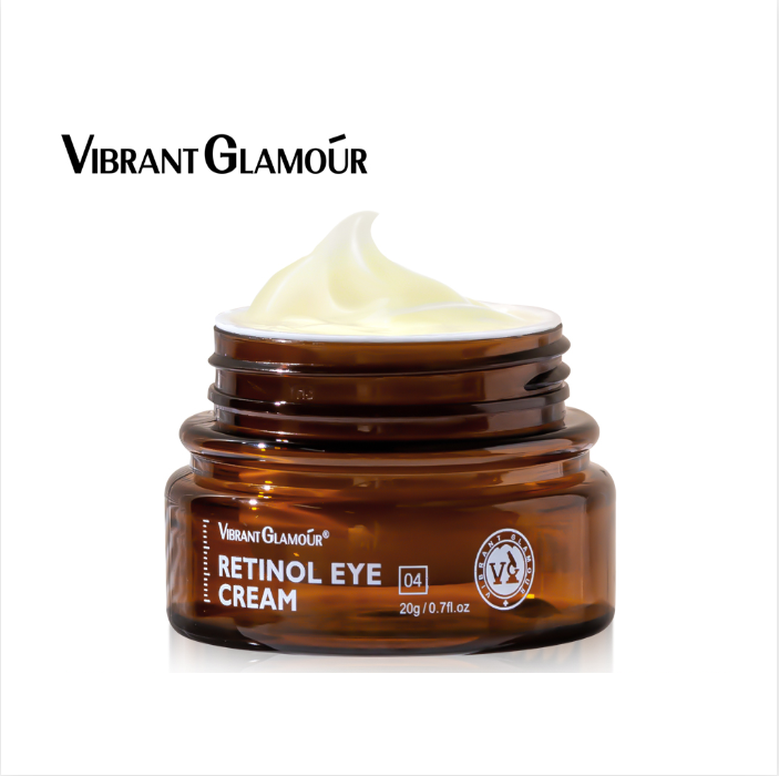 Vibrant Glamour Retinol Eye Cream For Dark Circles, Puffiness, Fine Lines & Wrinkles – Advanced Anti-Aging, Firming and Hydrating Under Eye Treatment 20g
