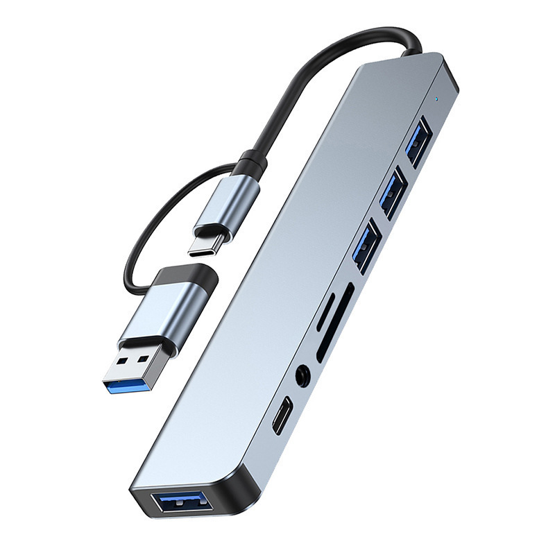 8 In1 Usb C Hub Splitter Usb Data Usb3.0 Hub Adapter