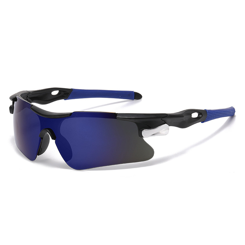 Sports Tactical Goggles Windproof Anti-UV400 Outdoor Cycling Sunglasses (Blue)