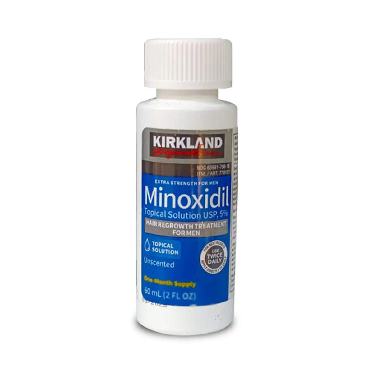 kirkland minoxidil 5% For beard and hair regrowth-60 ml(one months supply)