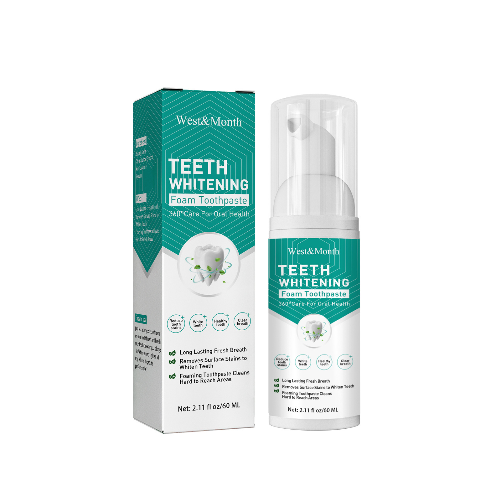 West&Month Ultra Teeth Whitening Mousse 60ml