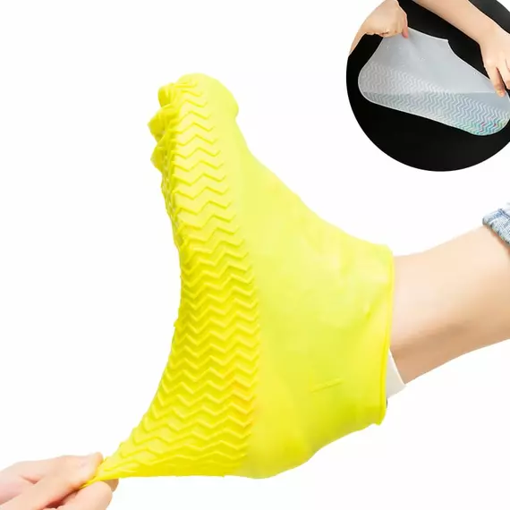 Waterproof Shoe Cover, Reusable Silicone Boot Waterproof Rain Socks