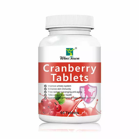 WinsTown Cranberry Tablets With Cranberry Extract & Vitamin C – Advanced Urinary Tract, Bladder, Kidney, Immune System & Antioxidant Support Dietary Supplement (60 Tablets)