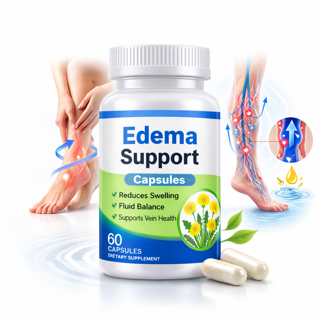 Edema Support Capsules – Natural Fluid Balance & Vein Health Formula (60 Capsules)
