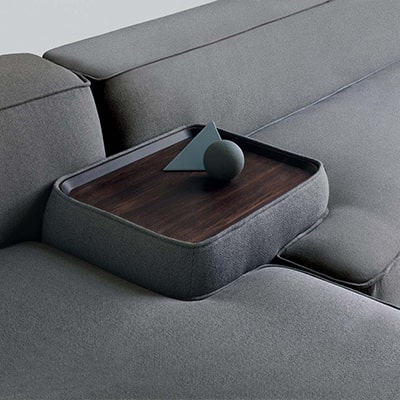 Upholstered Sofa, Tufted Back Comfy Velvet Long Couch - Image 2