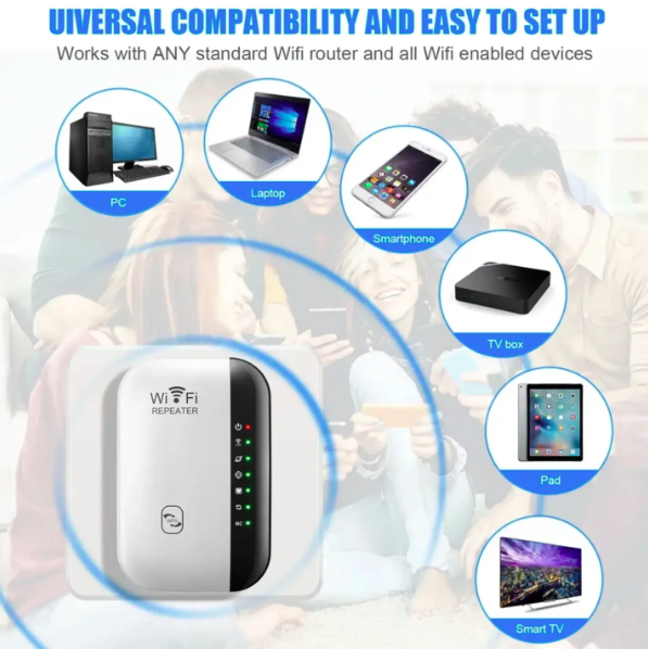 300Mbps Wireless WIFI Repeater 2.4G Extender Wi-Fi Signal Amplifier 802.11N for PC - Image 3