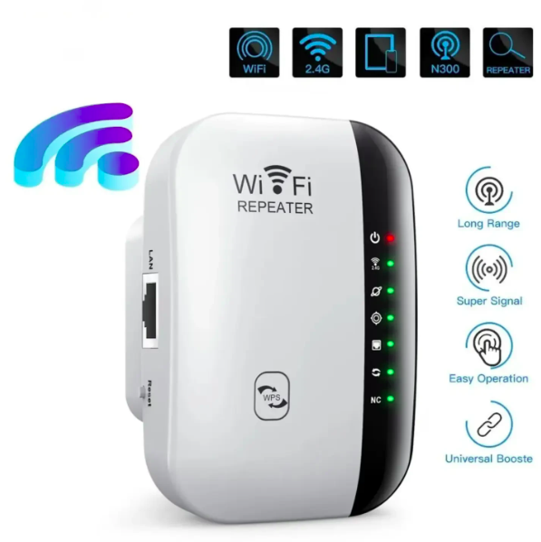 300Mbps Wireless WIFI Repeater 2.4G Extender Wi-Fi Signal Amplifier 802.11N for PC