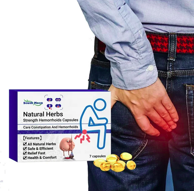 Herbal Strength Natural Hemorrhoid Capsules, Natural Hemorrhoid Relief Capsules, Hemorrhoid Suppository Fast Hemorrhoid Treatment (7capsules)