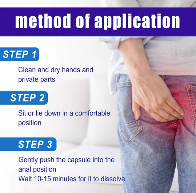 Herbal Strength Natural Hemorrhoid Capsules, Natural Hemorrhoid Relief Capsules, Hemorrhoid Suppository Fast Hemorrhoid Treatment (7capsules) - Image 2