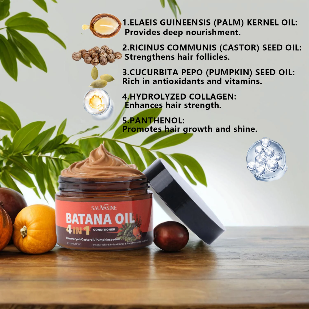 Sauvasine Batana Oil 4-in-1 Hair Conditioner, Moisturizing Formula for Dry Hair and All Hair Types, with Organic Extracts 120ML - Image 2