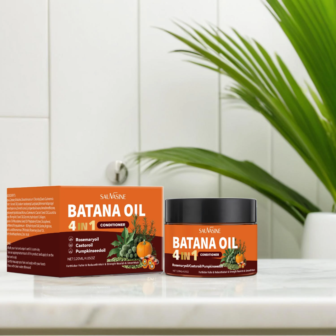 Sauvasine Batana Oil 4-in-1 Hair Conditioner, Moisturizing Formula for Dry Hair and All Hair Types, with Organic Extracts 120ML
