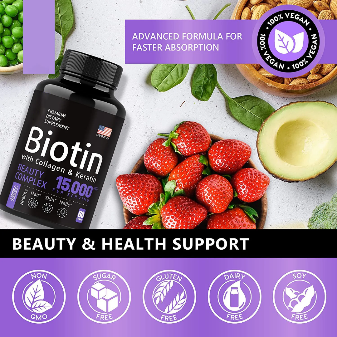 Biotin with Collagen & Keratin - Image 2